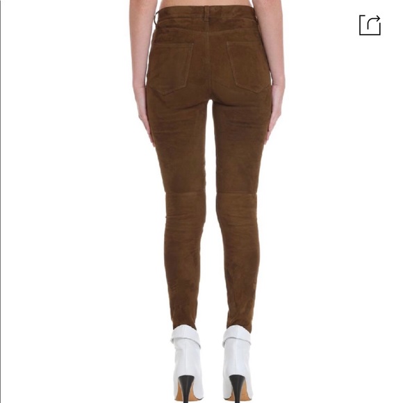 IRO Sakko Pant in Khaki Suede (Lambskin) - Picture 9 of 13